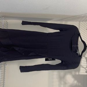 Lulus Black Ruffled Bottom Dress